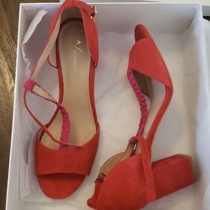 Anthropologie Kelsey T-Strap Heels